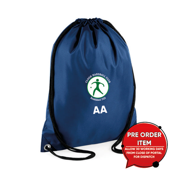Clogh Handball - Navy Drawstring Bag