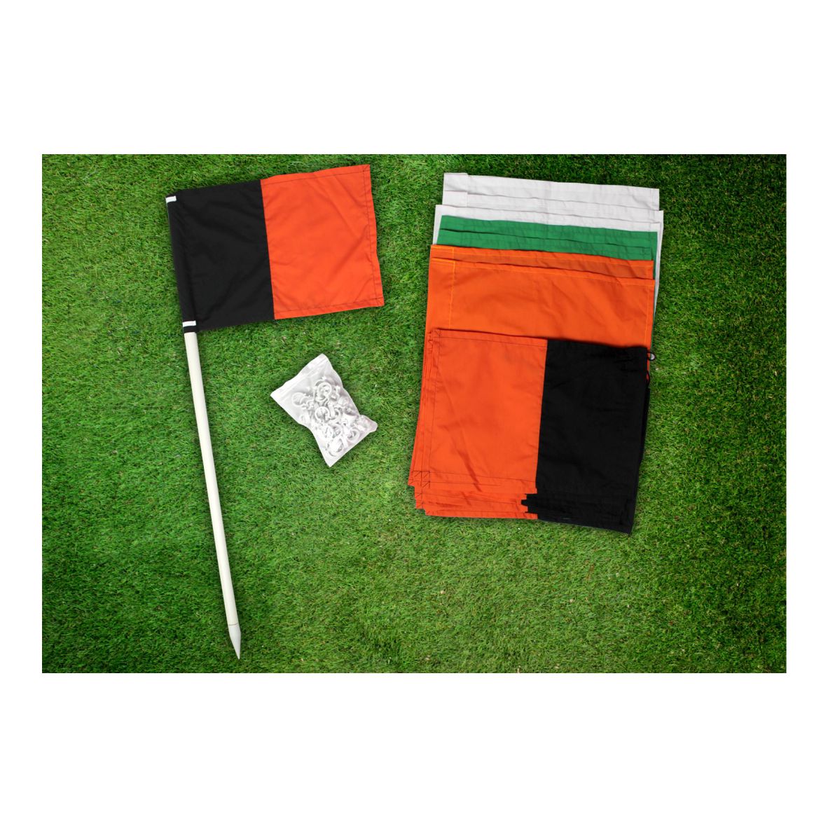 GAA Pitch Flags Set (28) with Rigid Poles (including bag)