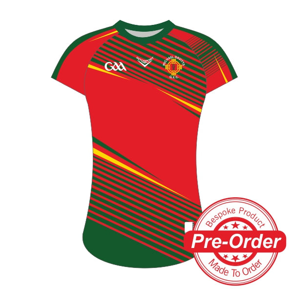 Michael Davitts GAA - Kid's Training Jersey Catherine Red