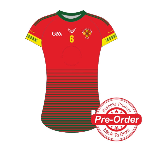 Michael Davitts GAA - Kid's Playing Jersey Away Red