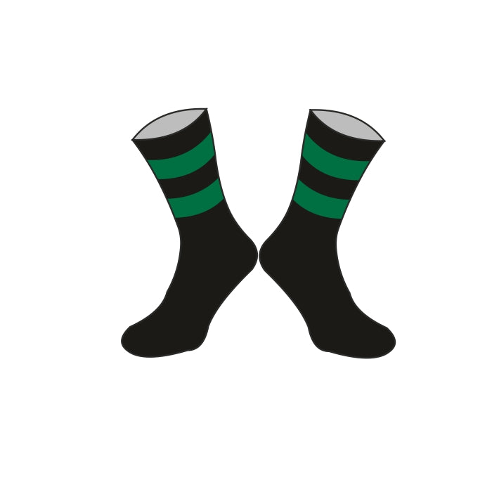 Midi Socks - Black/Green