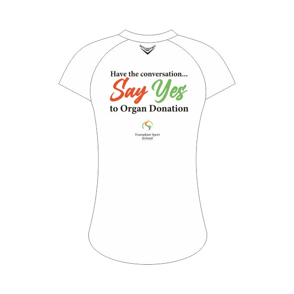 Transplant Sport Ireland - Adult Training Jersey White