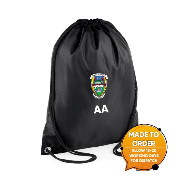 Ballivor LGFA - Rapid Black Drawstring Bag