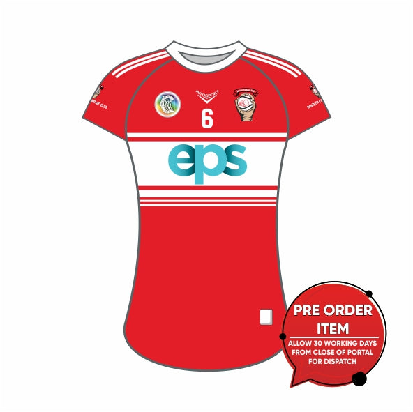 Banteer Camogie - Adult Playing Home Jersey Red