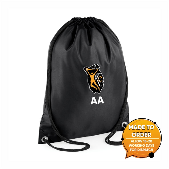 Kilkenny Camogie - Rapid Black Drawstring Bag