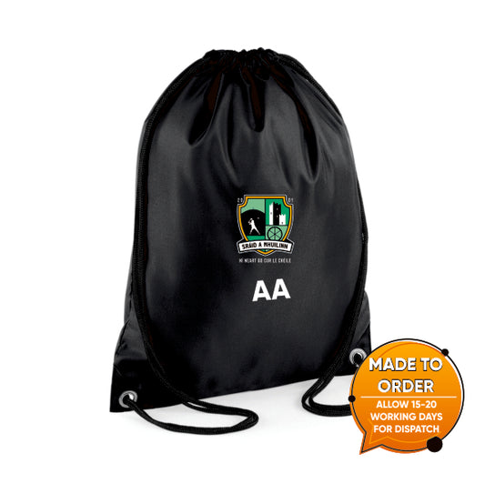 Millstreet Camogie - Rapid Black Drawstring Bag