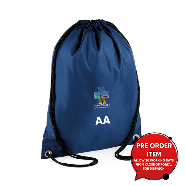 Mountbellew College - Navy Drawstring Bag