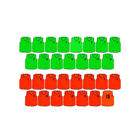 Mesh Numbered 1 - 15 Training Bibs