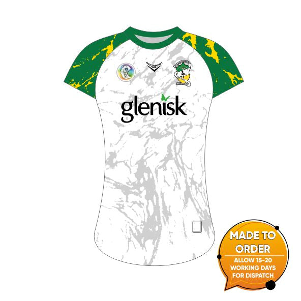 Offaly Camogie - Kid's Fit Training Jersey WHITE