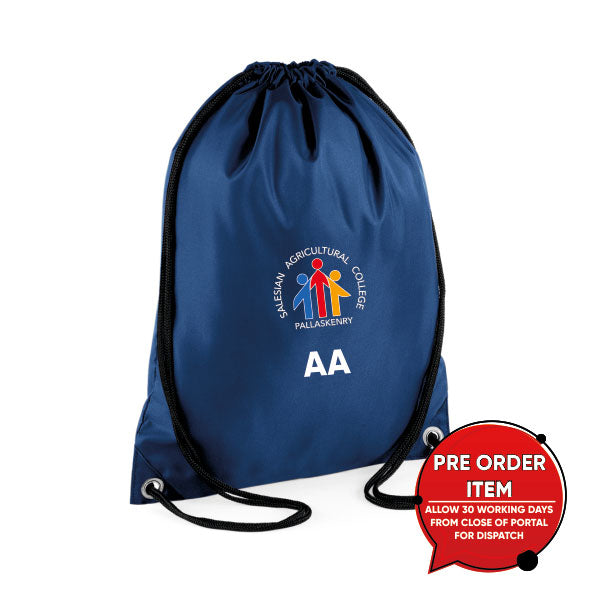 Pallaskenry College - Navy Drawstring Bag